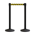 Crowd Control RBB-100 Stanchions Set of 2 - 11 ft Retractable Belt