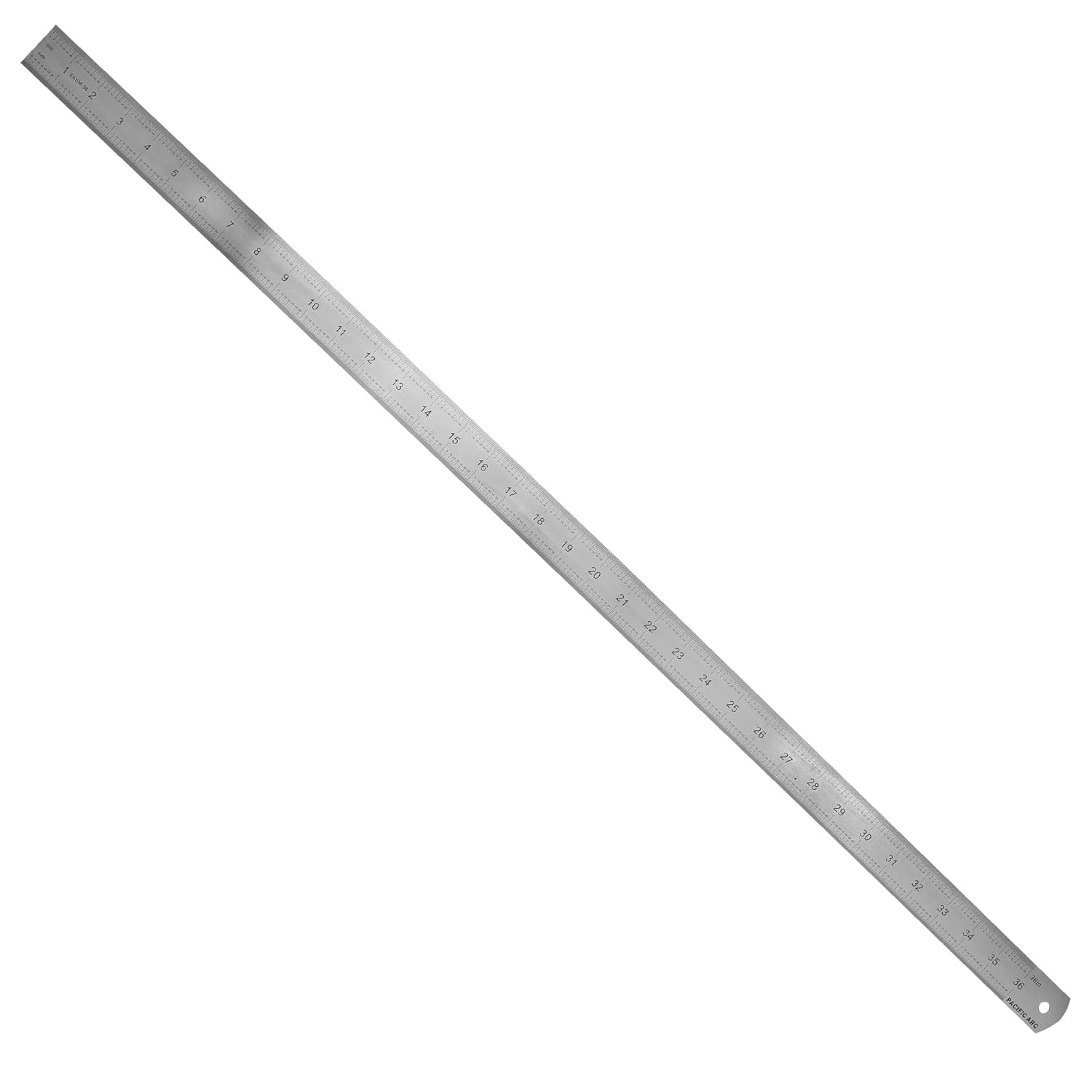 Pacific Arc Stainless Steel Ruler for Precision Drafting Needs