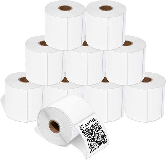 3 X 3 Square Direct Thermal Labels for Rollo and Zebra Printers