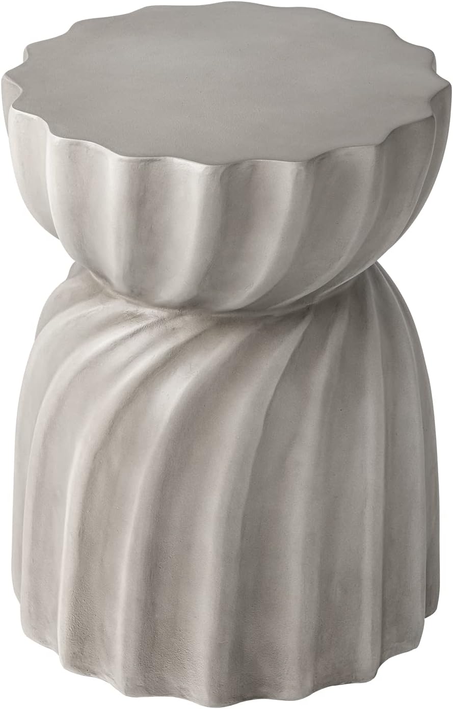 COSIEST Outdoor Side Table: Stylish Concrete Accent Table