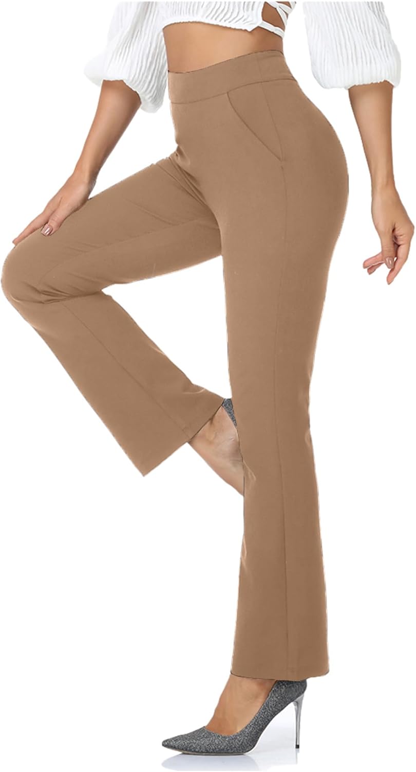 Agenlulu High Waisted Bootcut Dress Pants for Women in Various Lengths