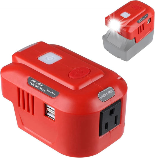 Milwaukee 150W Portable Power Inverter: Reliable AC Power Anywhere!