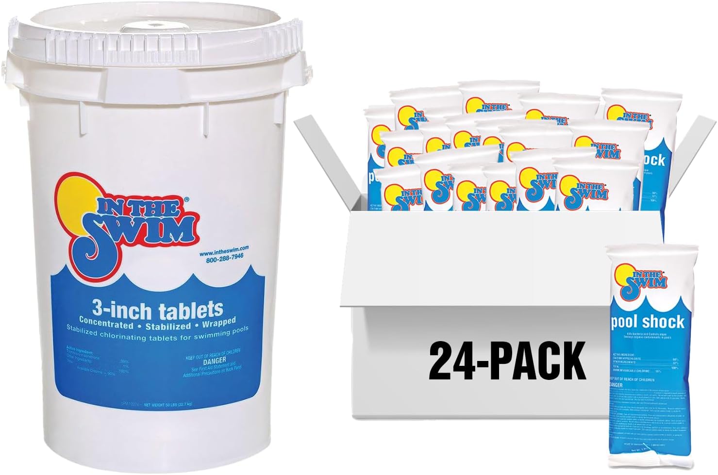 In The Swim Pool Shock and Chlorine Bundle for Sparkling Clean Water