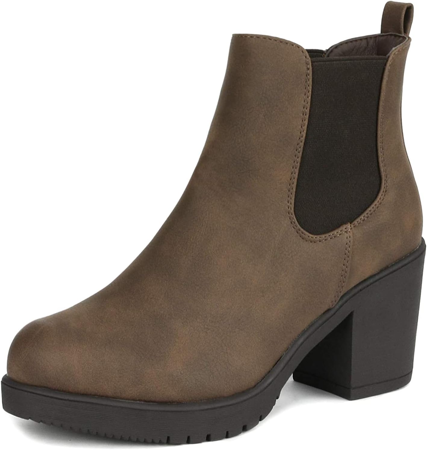 DREAM PAIRS Women's High Chunky Heel Chelsea Ankle Boots Review