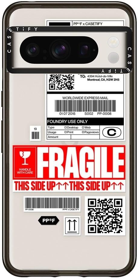 CASETiFY Impact Case for Google Pixel 8 Pro - Clear Black Design