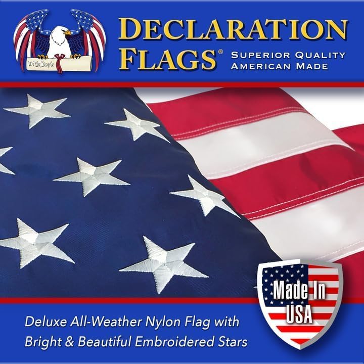 Durable Outdoor American Flag 4x6 ft Made in USA for Pride