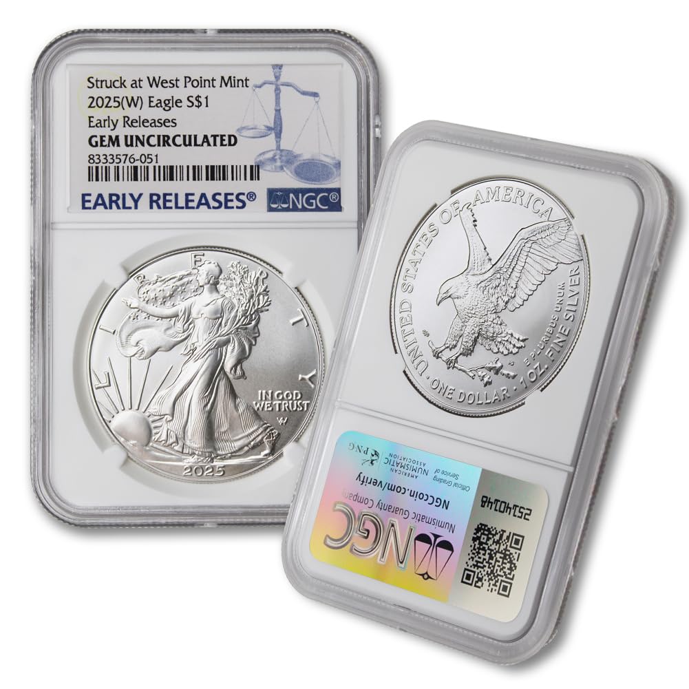 2025 1 oz American Silver Eagle Coin Gem Uncirculated Review