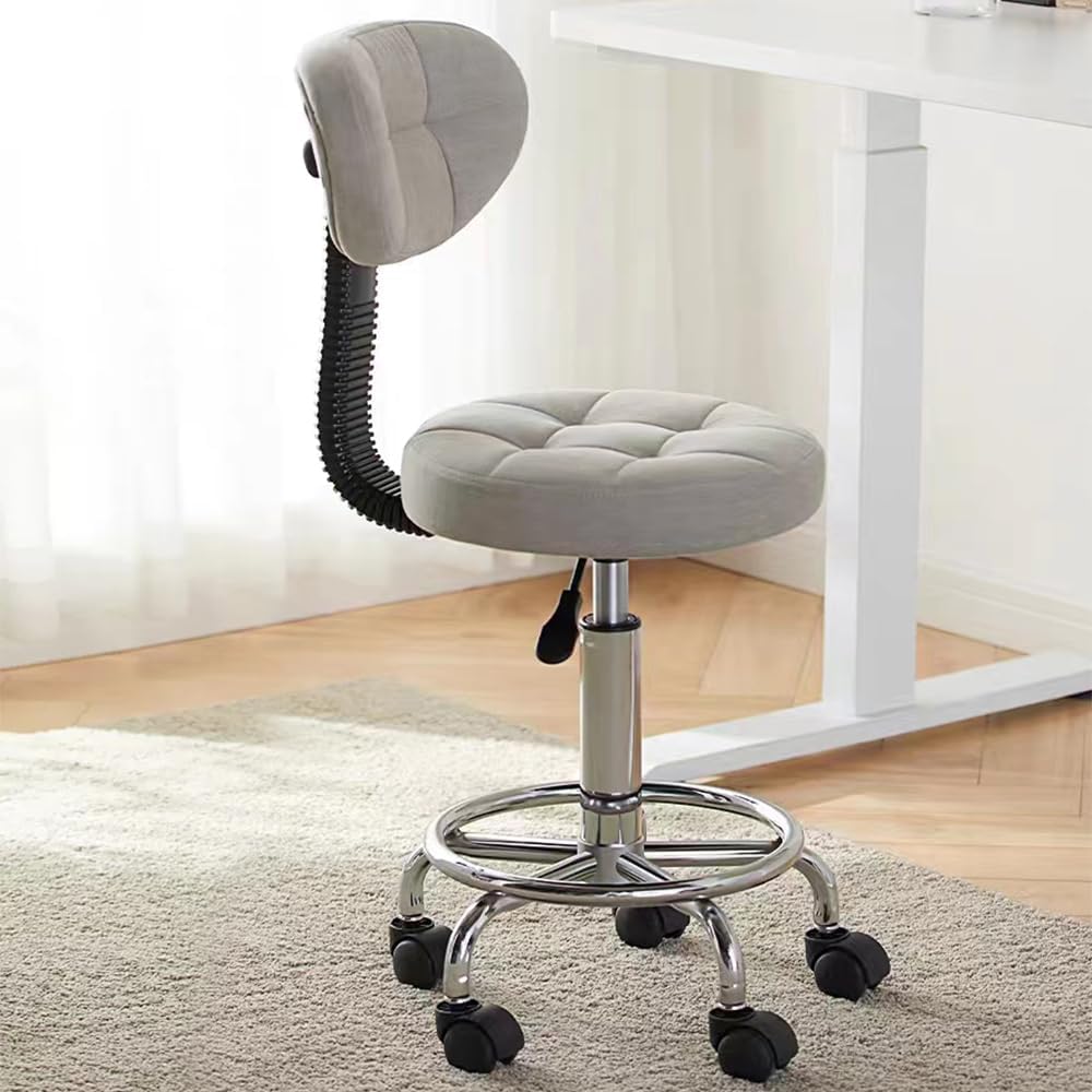Office Drafting Chair with Back Support and Footrest for Comfort