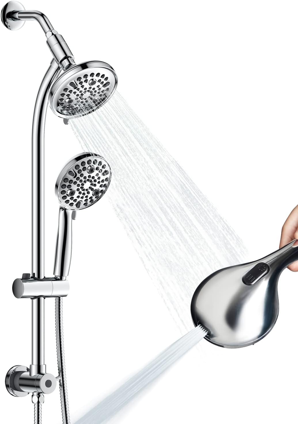 High Pressure Handheld 82-mode Shower Head Combo for All Needs