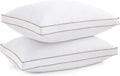 puredown Goose Feather Down Pillows Queen Set of 2 - Soft, Supportive
