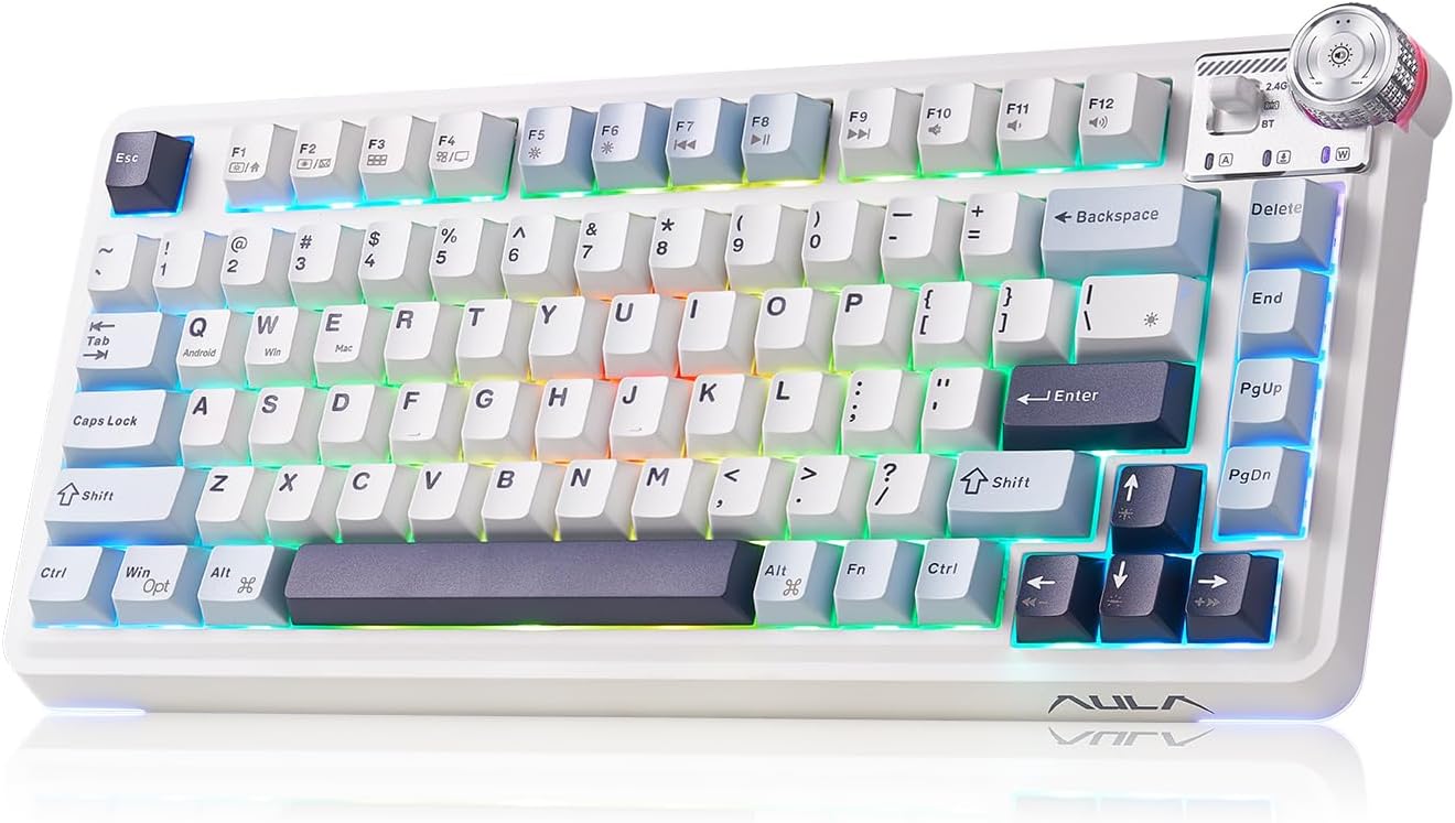 Aula AU75 Wireless Gaming Keyboard with Custom RGB Backlit