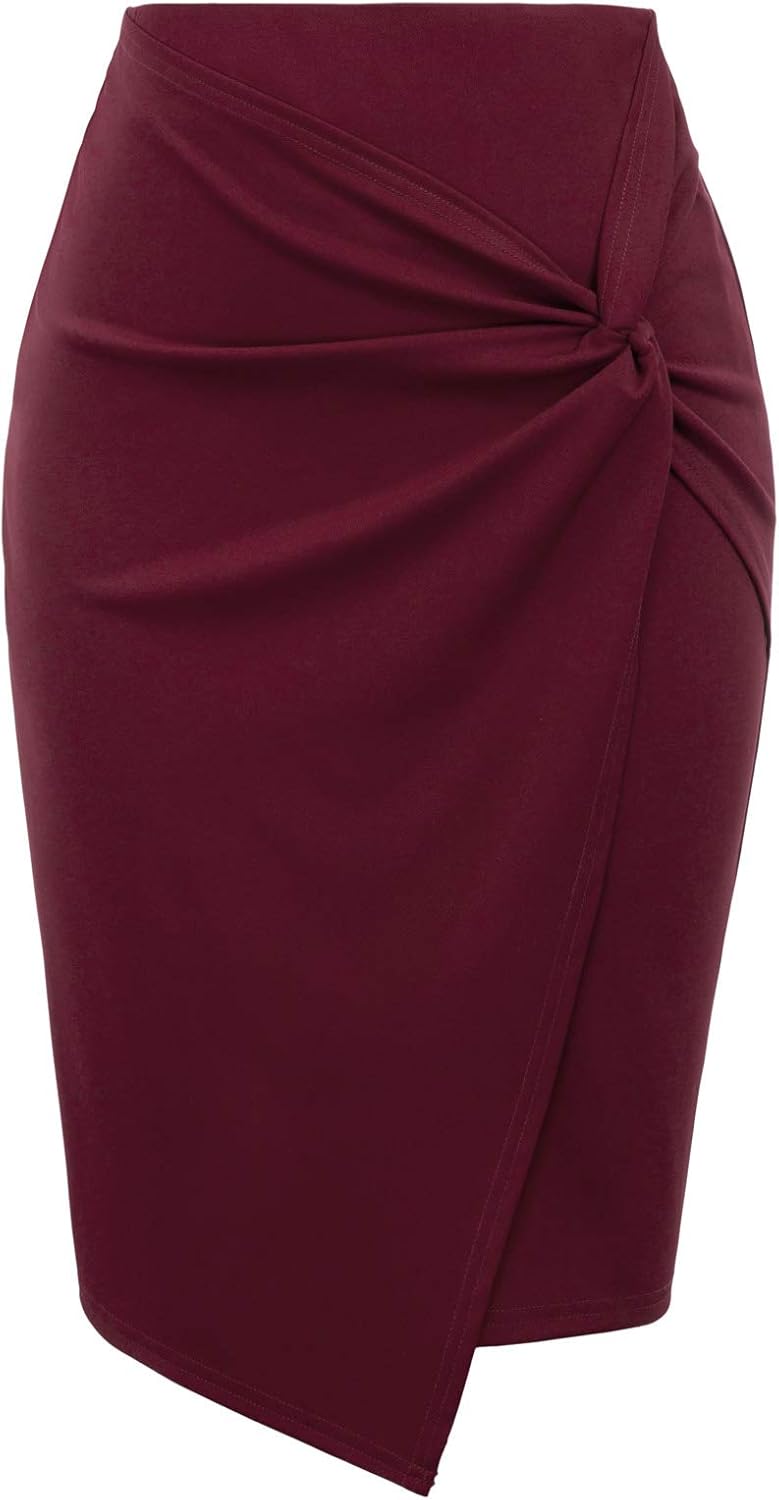 Wear to Work Pencil Skirts for Women - High Waist Bodycon Style