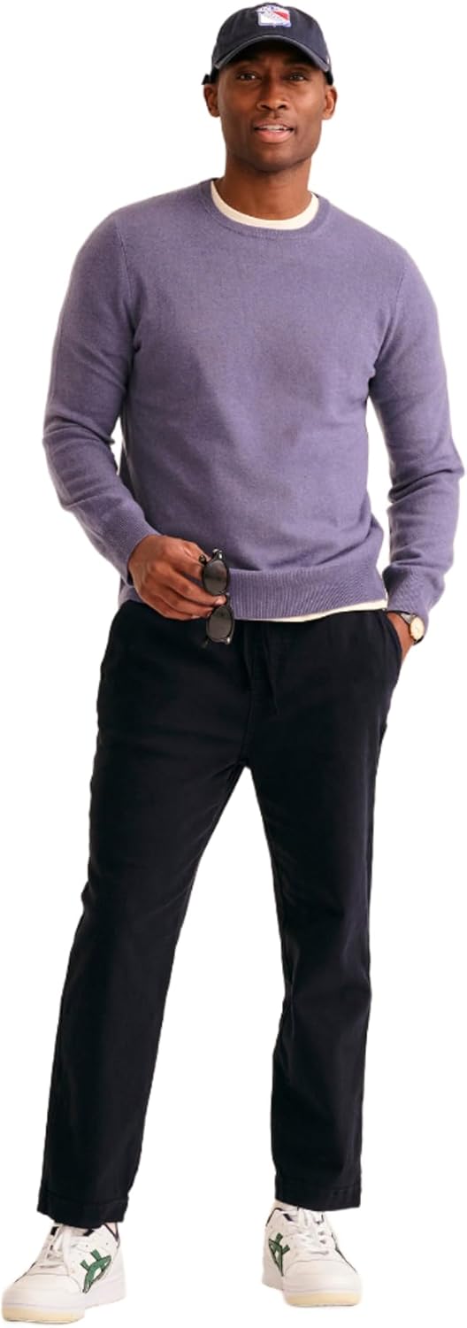 NAADAM Mens Cashmere Crewneck Sweater - Classic Wardrobe Staple