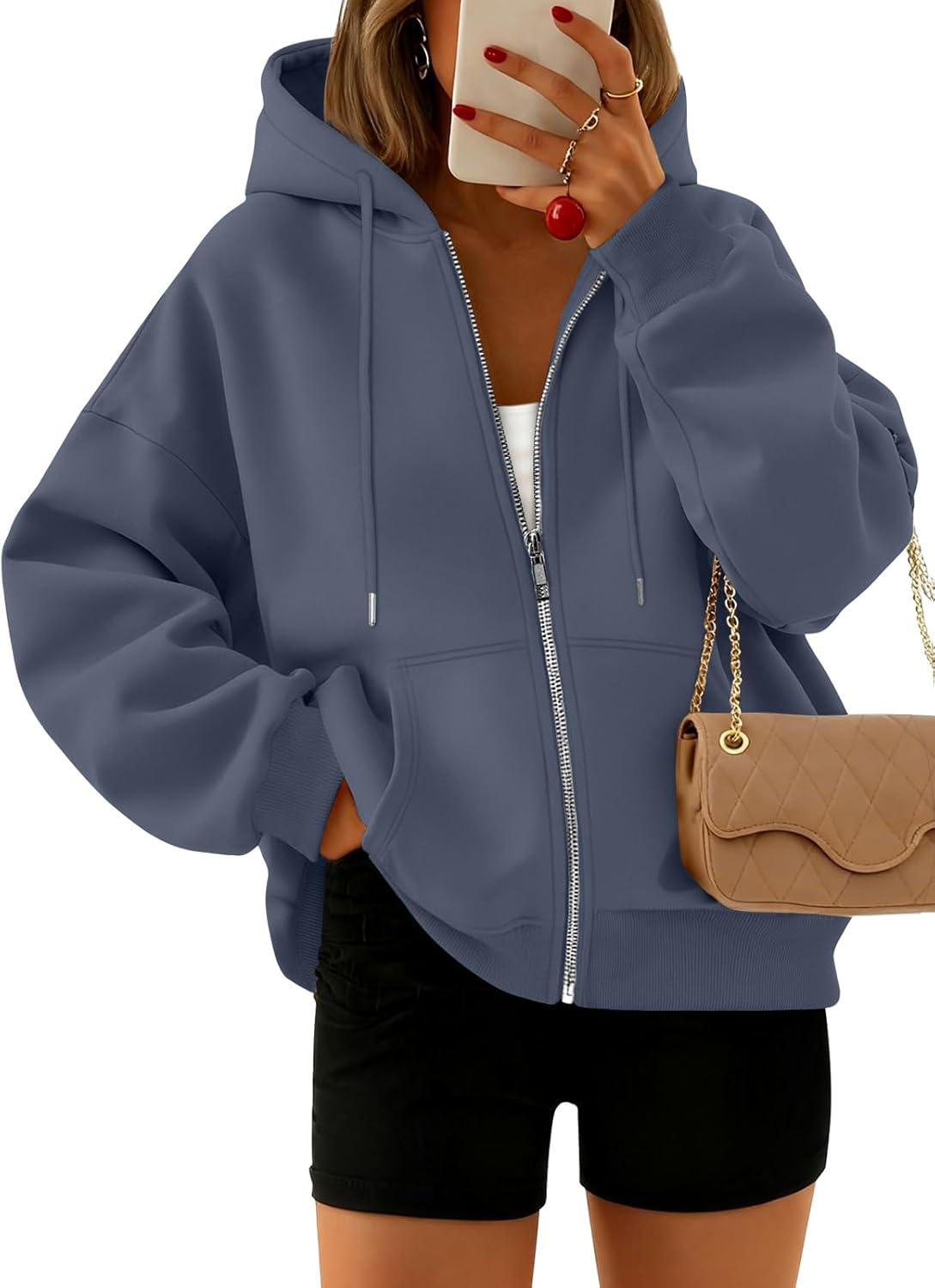 Trendy Queen Zip Up Hoodies for Women - Cozy Fall Fashion