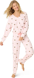 Cloud Jersey Open-Bottom Pajama 2-Piece Set - Cozy Everyday Wear
