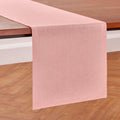 Pure Linen Misty Pink Table Runner 14 x 90 in - Diana Medium Weight