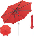 Beanss Outdoor Patio Umbrella 9 ft Round - Crank, Tilt, 8 Ribs