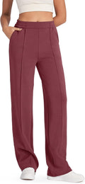Women Wide Leg Modal Sweatpants - High Waist Smooth Lounge Fit