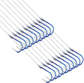 Small Barbless Fishing Hooks with Line - Quick Penetration Pack of 20