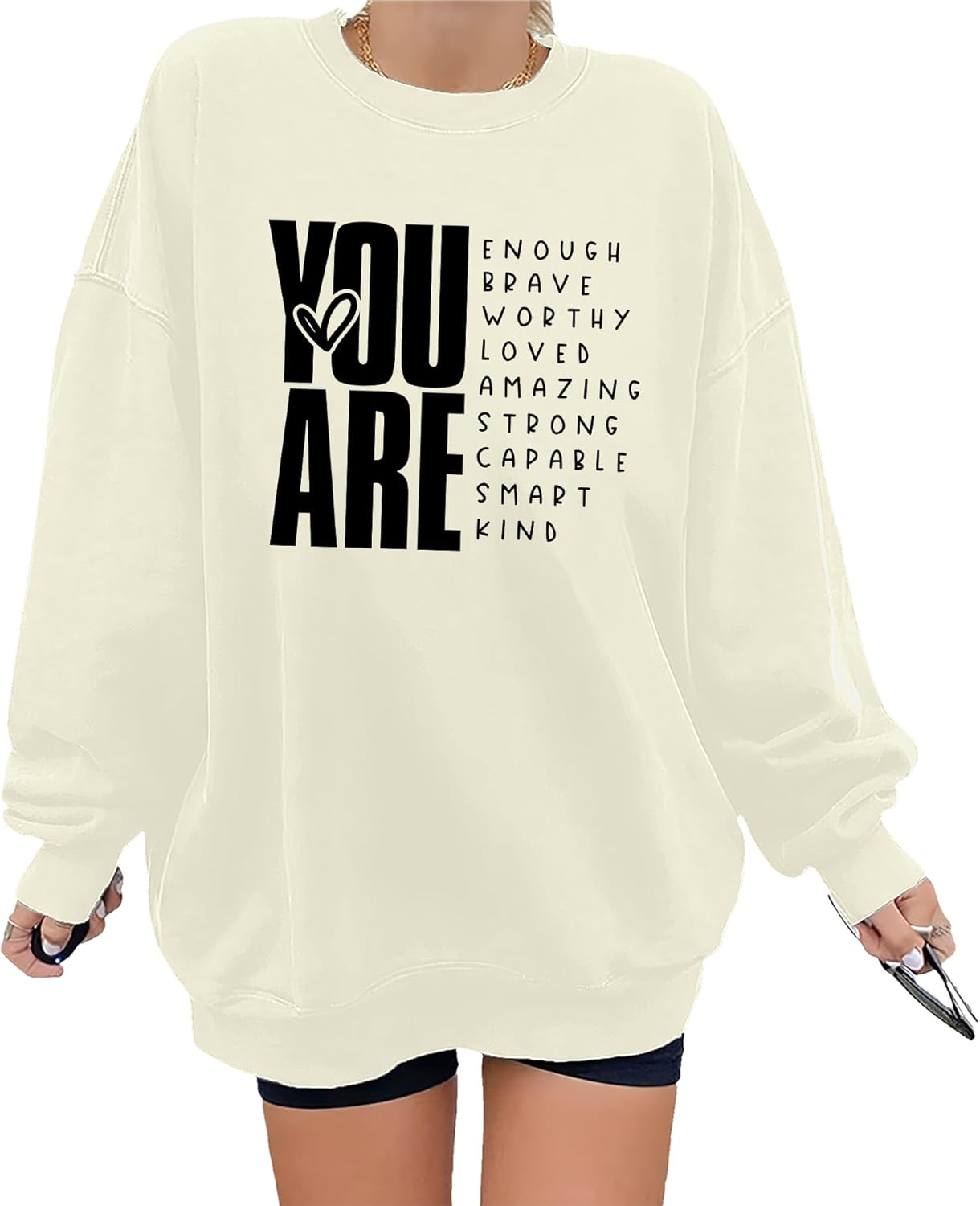 Inspirational Plus Size Sweatshirt