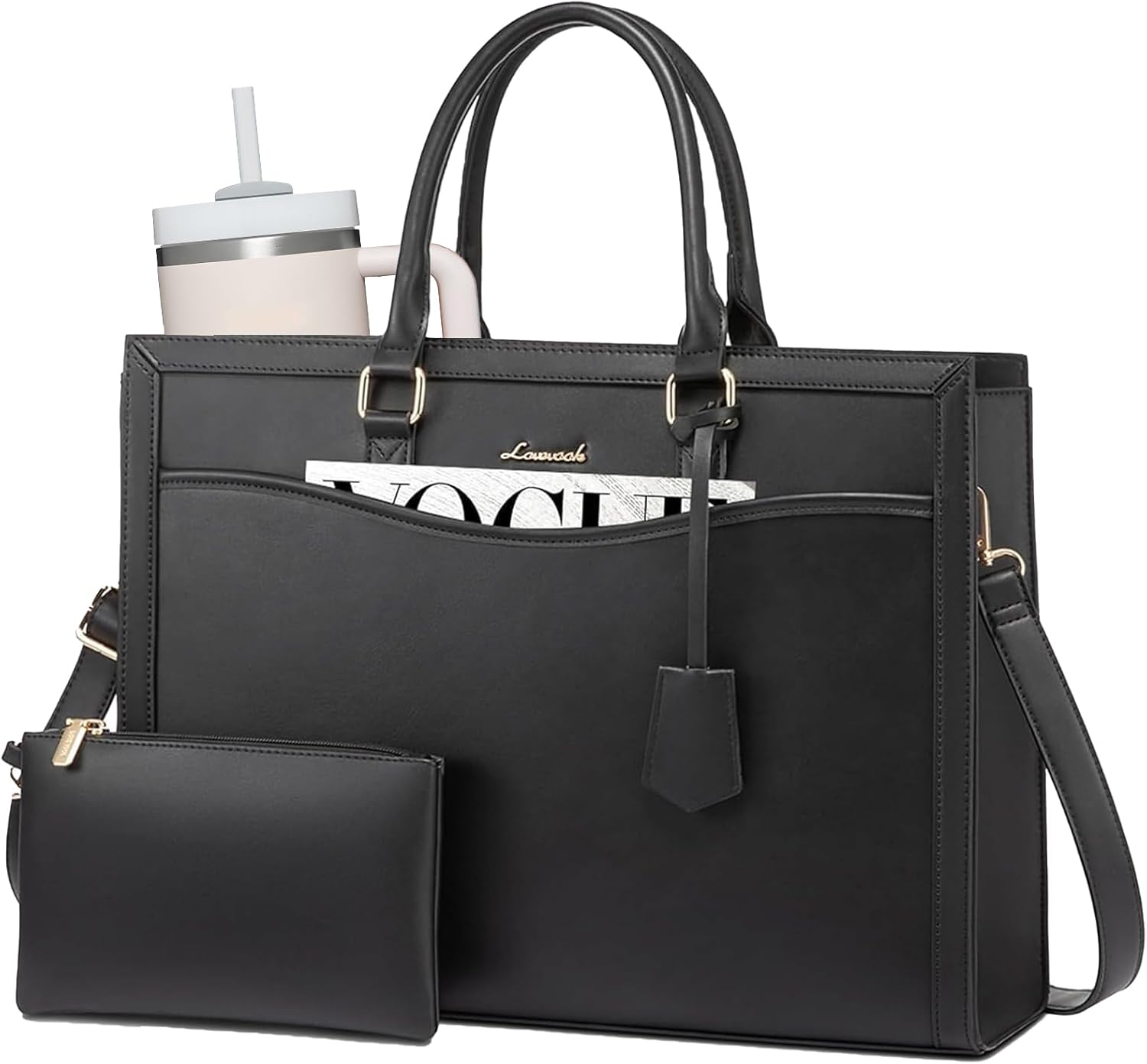 LOVEVOOK Laptop Tote Bag for Women, Stylish Work Briefcase