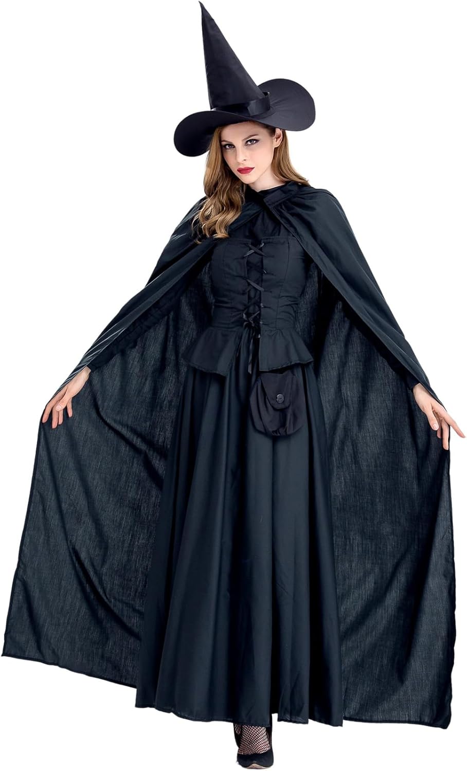 GRAJTCIN Women's Wicked Witch Costume for Halloween Fun