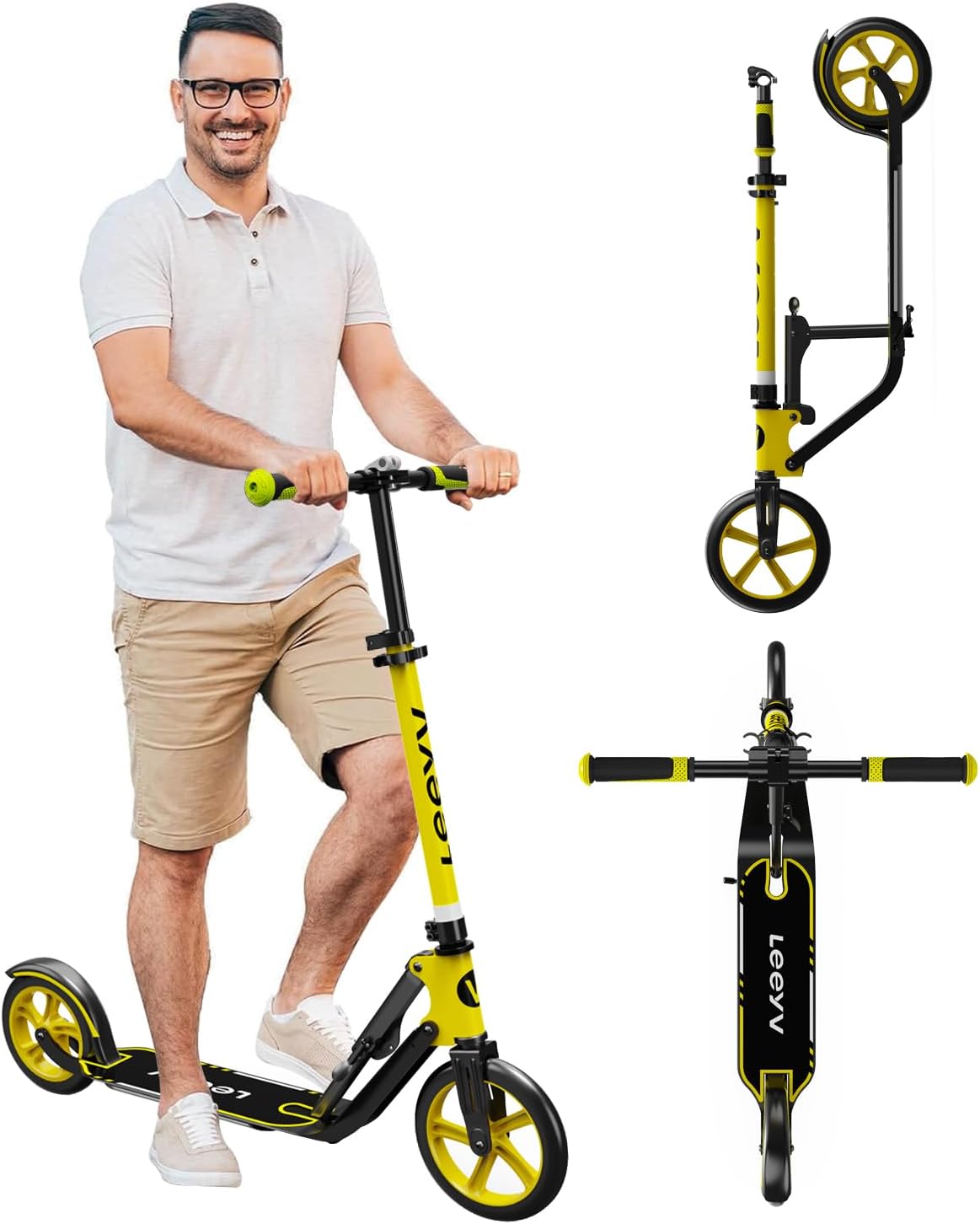 Big Wheel Adult Scooter - Folding, Adjustable, Lightweight Design