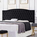24KF Upholstered Tufted Velvet Headboard King/CA King - Elegant