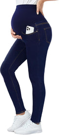 Maternity Jeans Over Belly Skinny Stretchy Denim Pants