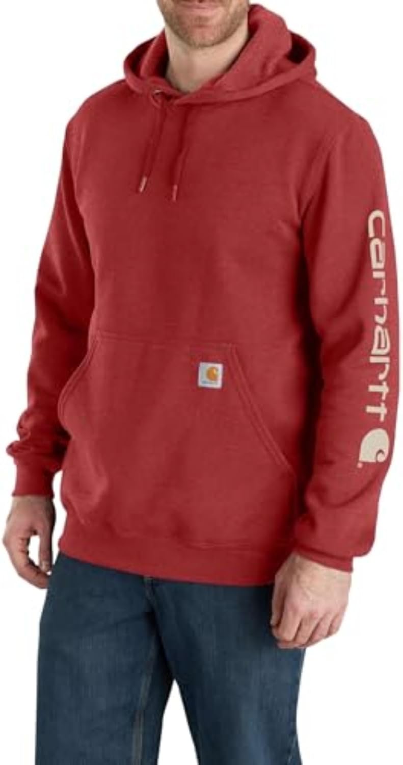Carhartt Men's Loose Fit Midweight Logo Sleeve Graphic Sweatshirt