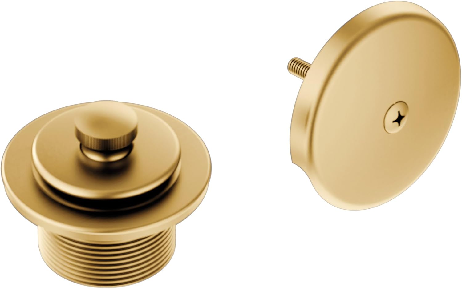Moen Brushed Gold Push-N-Lock Tub Drain Kit for Easy Repair