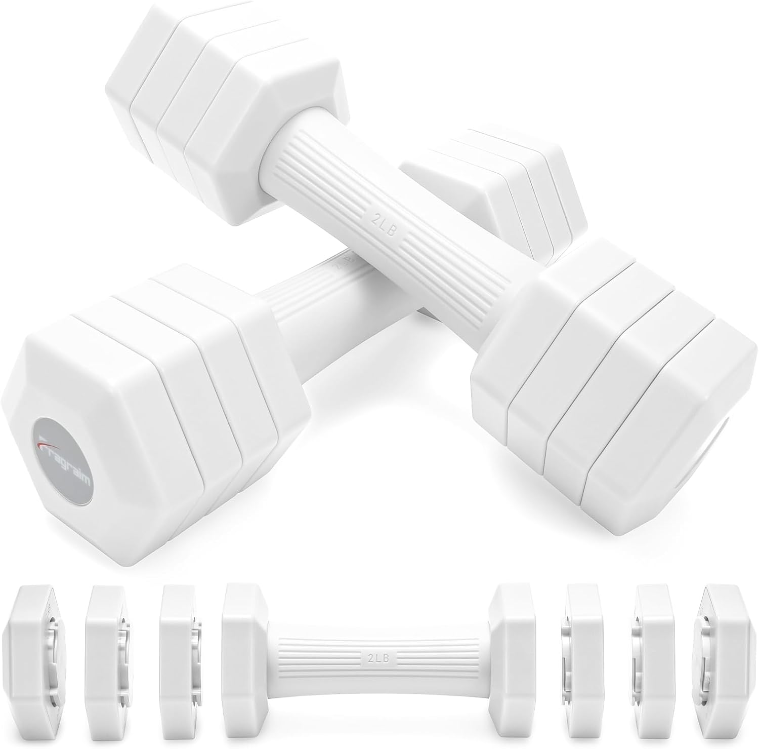 Adjustable Dumbbells Set for Home Gym Fitness 10 LB/12 LB