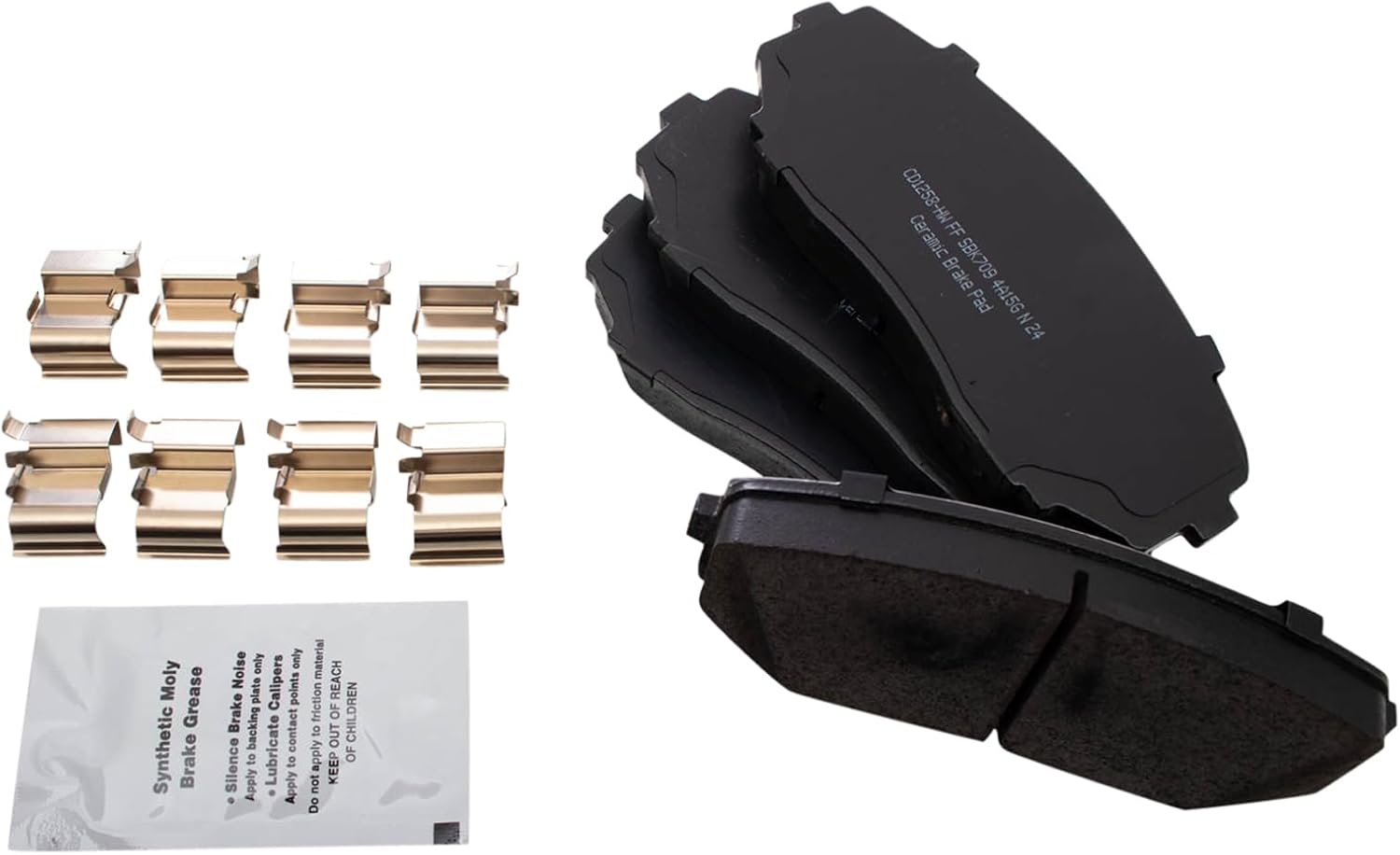 TRQ Front Brake Pads Ceramic for Ford Edge, Lincoln MKX, Mazda