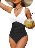 Tummy Control One Piece Swimsuit - Slimming Push Up Bathing Suit belly