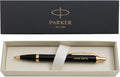 Engraved Parker IM Black Lacquer Ballpoint Pen - Personalized Gift