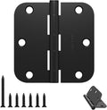 Black Door Hinges 30 Pack 3.5 in Matte Black - Heavy Duty Hardware