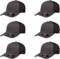 Flexfit 6511 Fitted Mid-Profile Trucker Cap - Stretch Fit Comfort