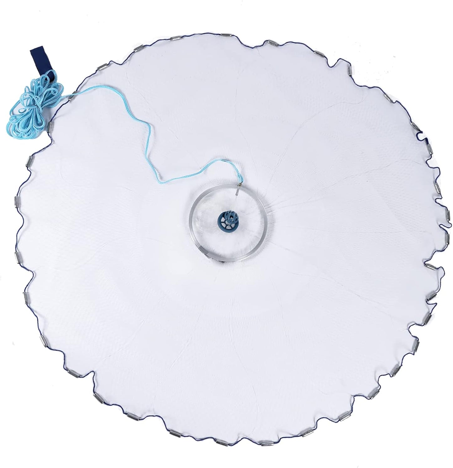 Effortless Casting with Aluminum Ring Fishing Net - LazyWomen