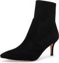 Pointed Toe Ankle Boots Stiletto Kitten Heel - Sock Booties
