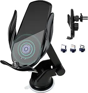 Wireless Car Charger with Auto Clamping for Fast Charging