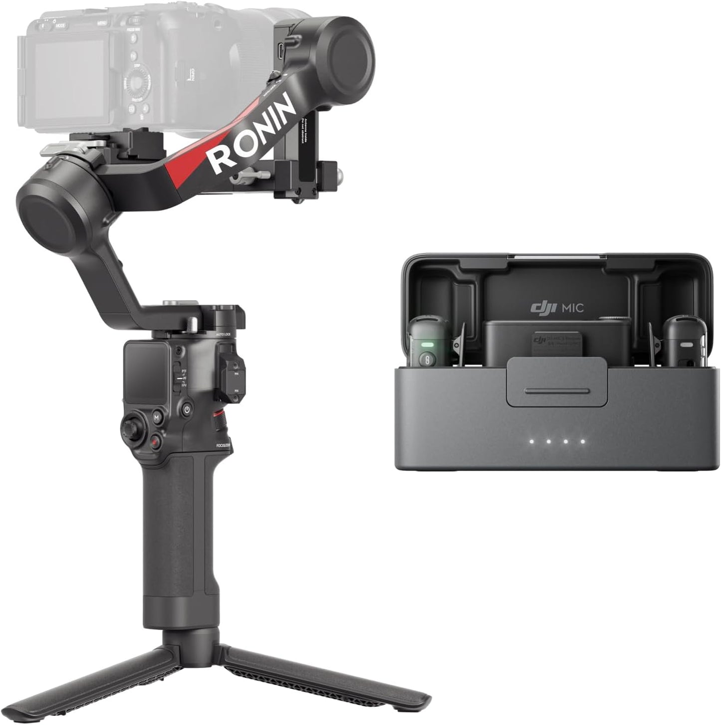 DJI RS 4 + Mic 2 3-Axis Stabilizer - Ultimate Camera Stability