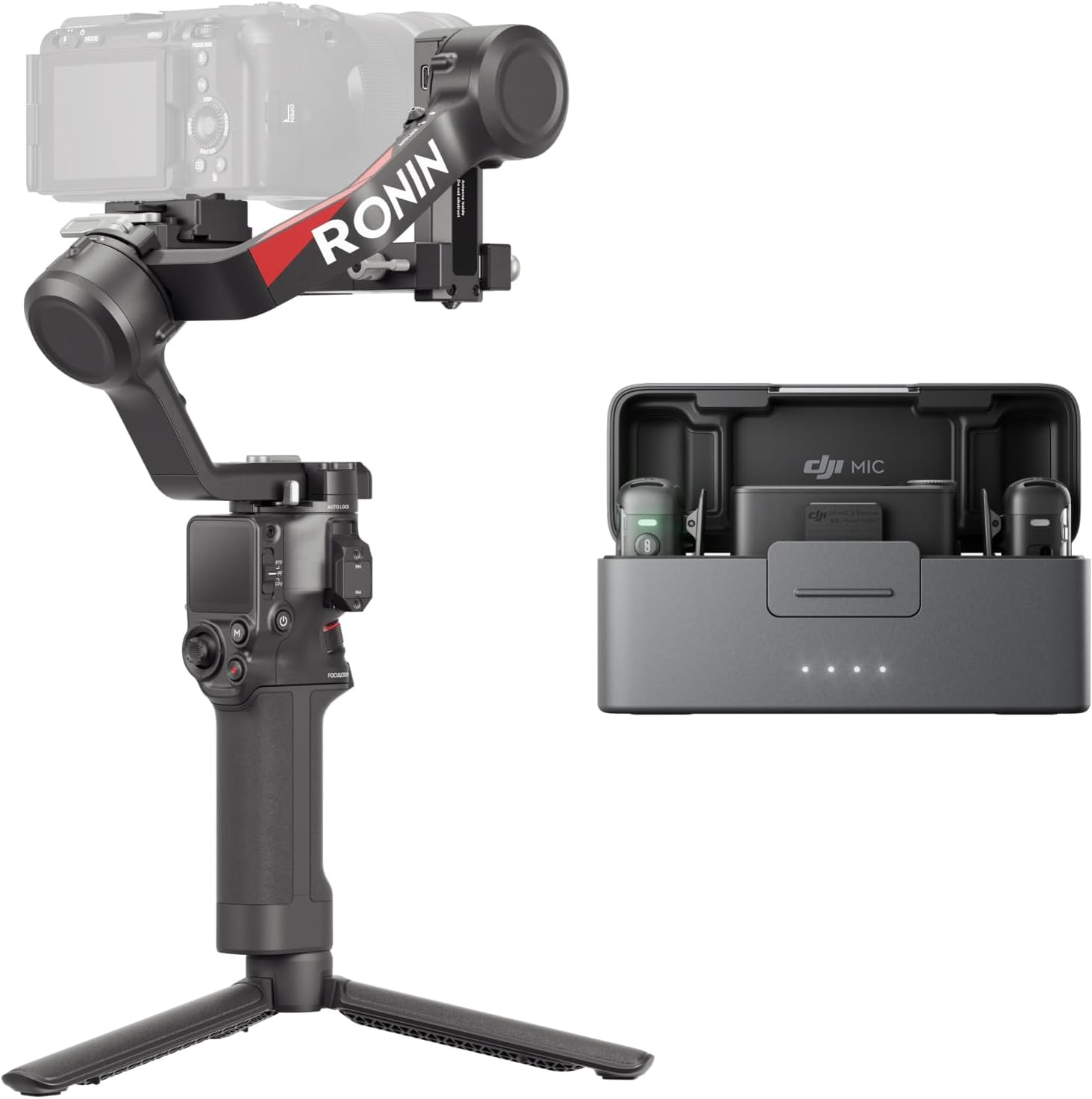 DJI RS 4 + Mic 2 3-Axis Stabilizer - Ultimate Camera Stability