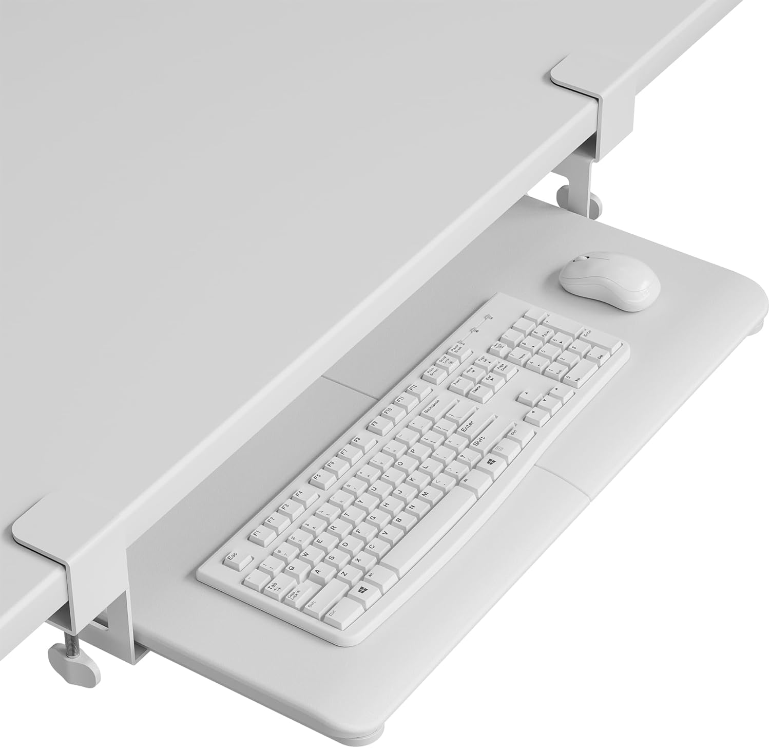 BONTEC Under Desk Keyboard Tray - Ergonomic Slide-Out Drawer