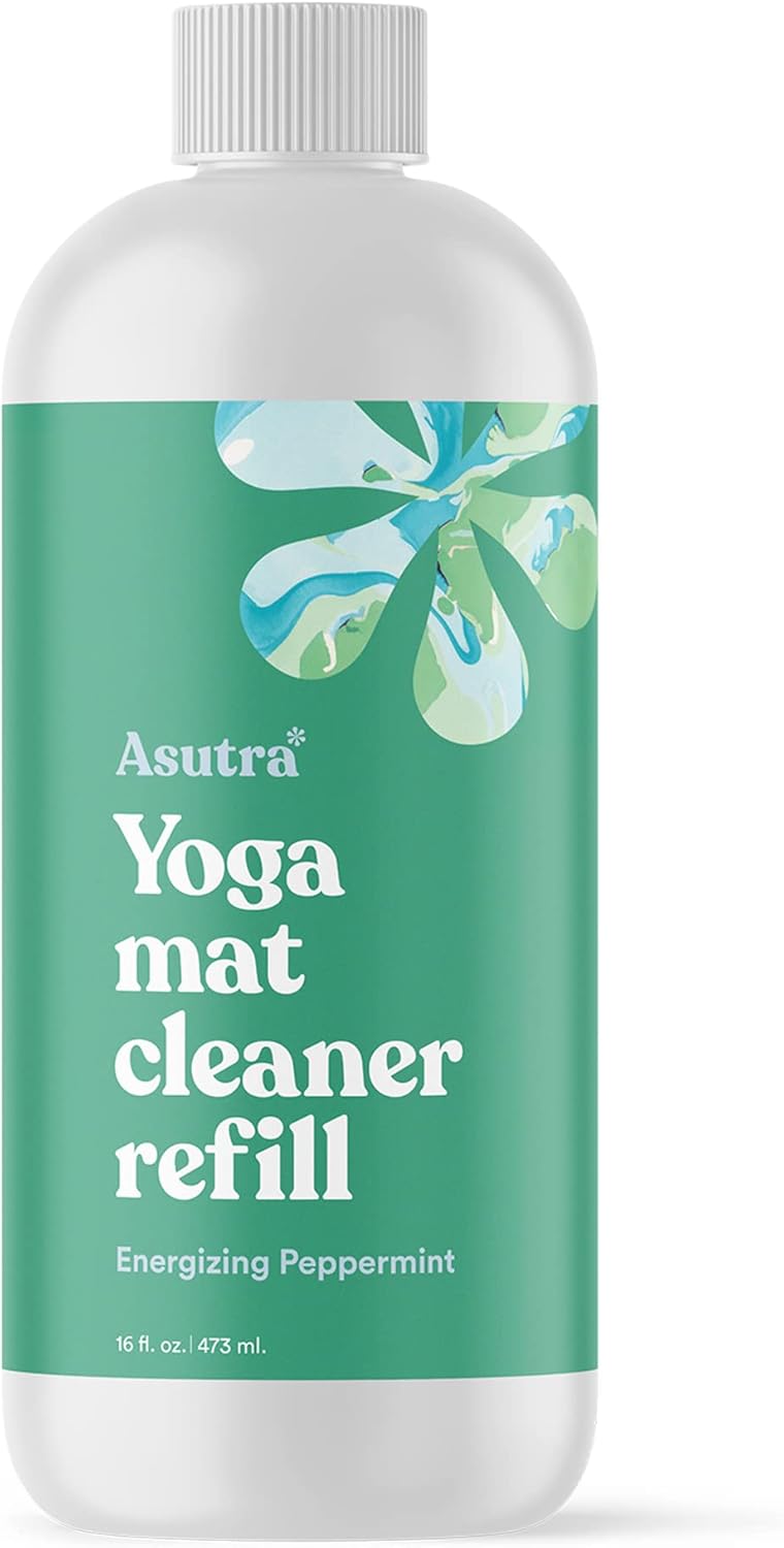 ASUTRA Energizing Peppermint Yoga Mat Cleaner - Residue-Free 16oz