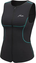 Hevto Wetsuit Tops Men and Women Vest 3/2mm Neoprene Jacket - Front