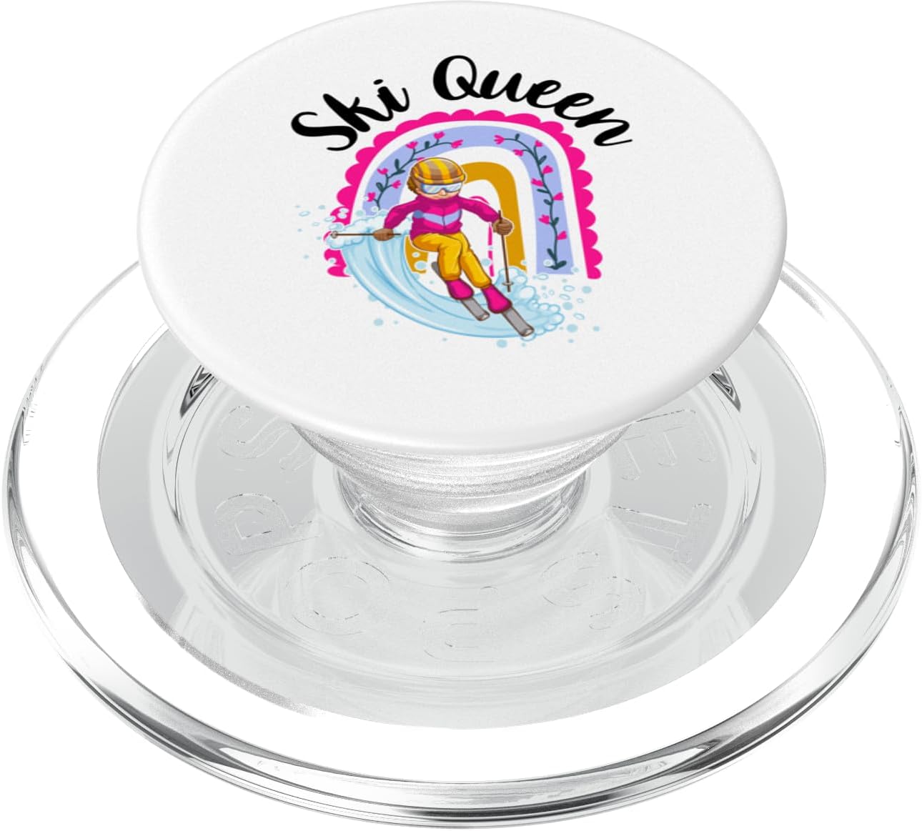 Boho Rainbow Ski Girl PopGrip for MagSafe