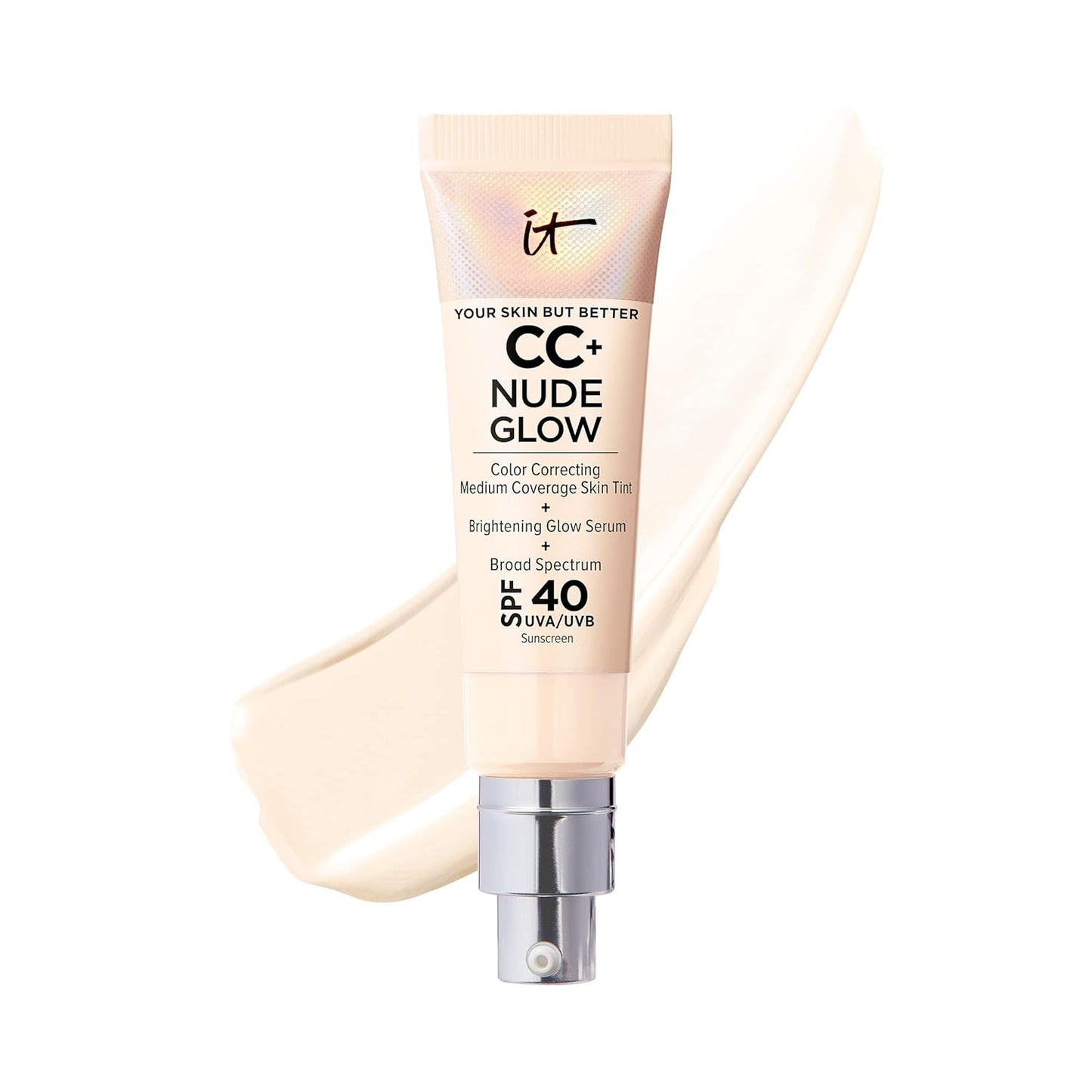 IT Cosmetics CC+ Nude Glow Foundation with SPF 40 for Radiance