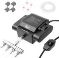 Powerful Aquarium Air Pump Adjustable 4-Outlet Aerator - Quiet Control