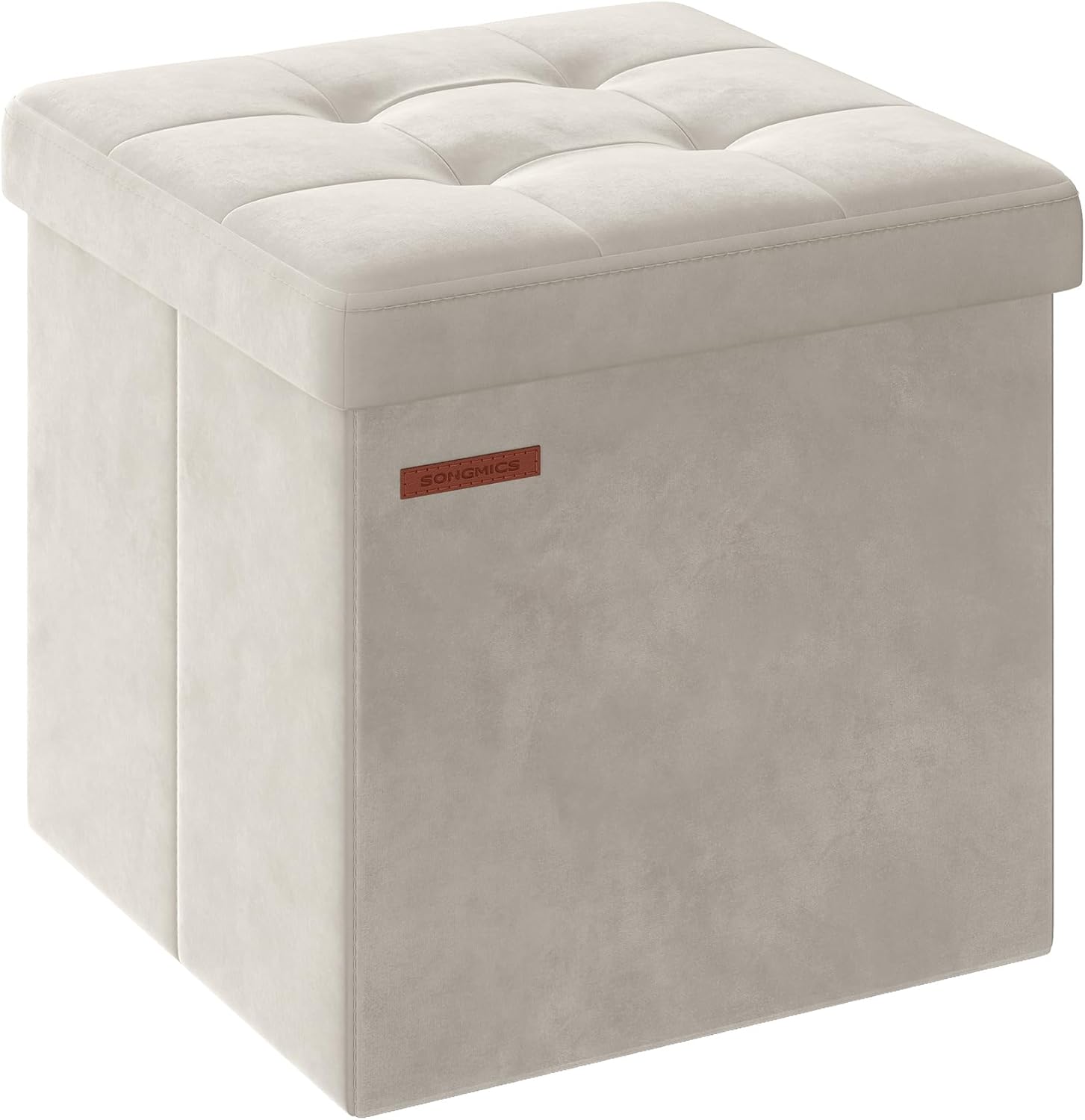 SONGMICS Storage Ottoman: Elegant Foot Rest with Extra Storage