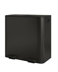 Double Kitchen Trash Can 2 x 10.6 Gal Stainless Steel - Matte Black